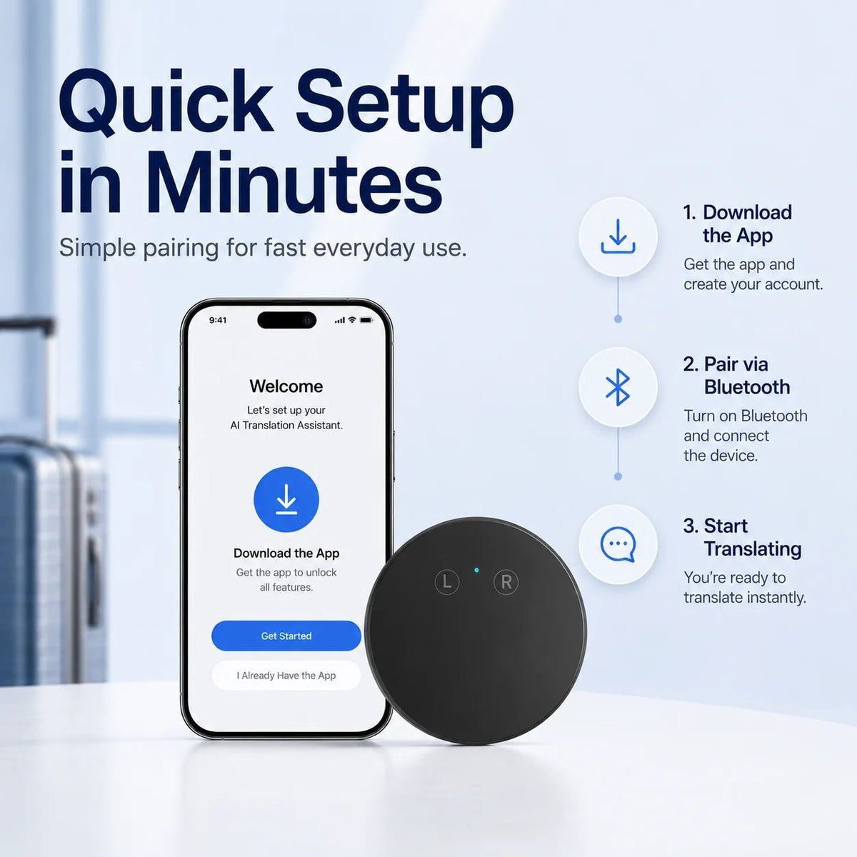 🌍 AI Pocket Translator – Real-Time Two-Way Voice Translation in 165+ Languages