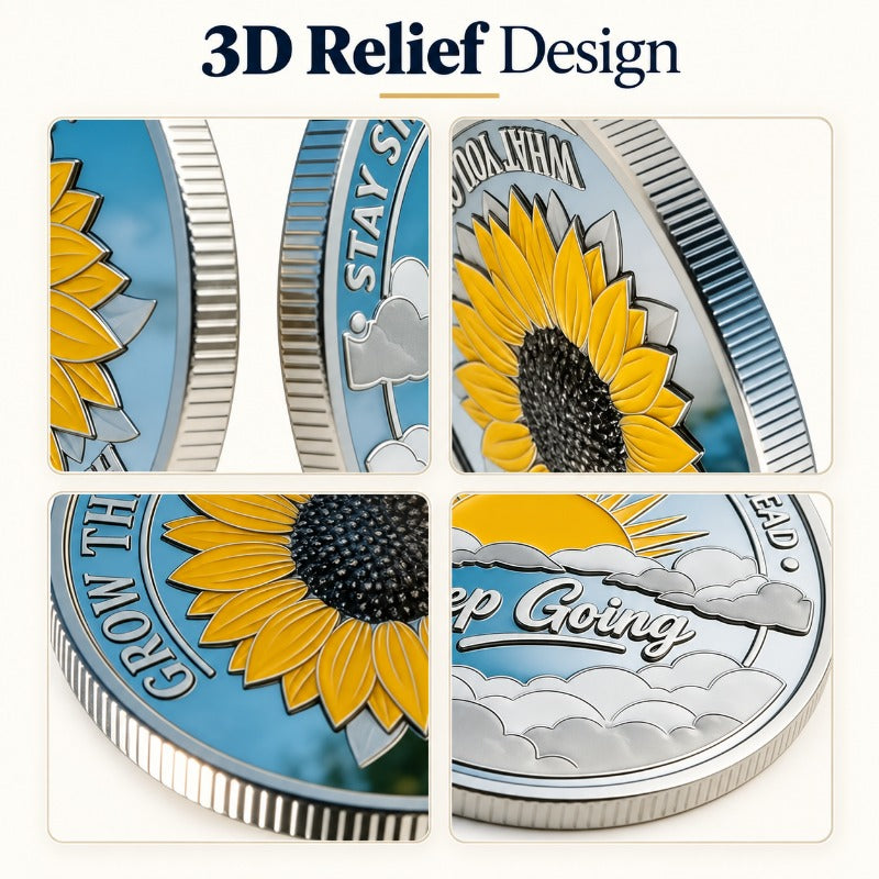 ✝️ Crucifixion & Resurrection 3D Challenge Coin – Double-Sided Christian Faith Keepsake