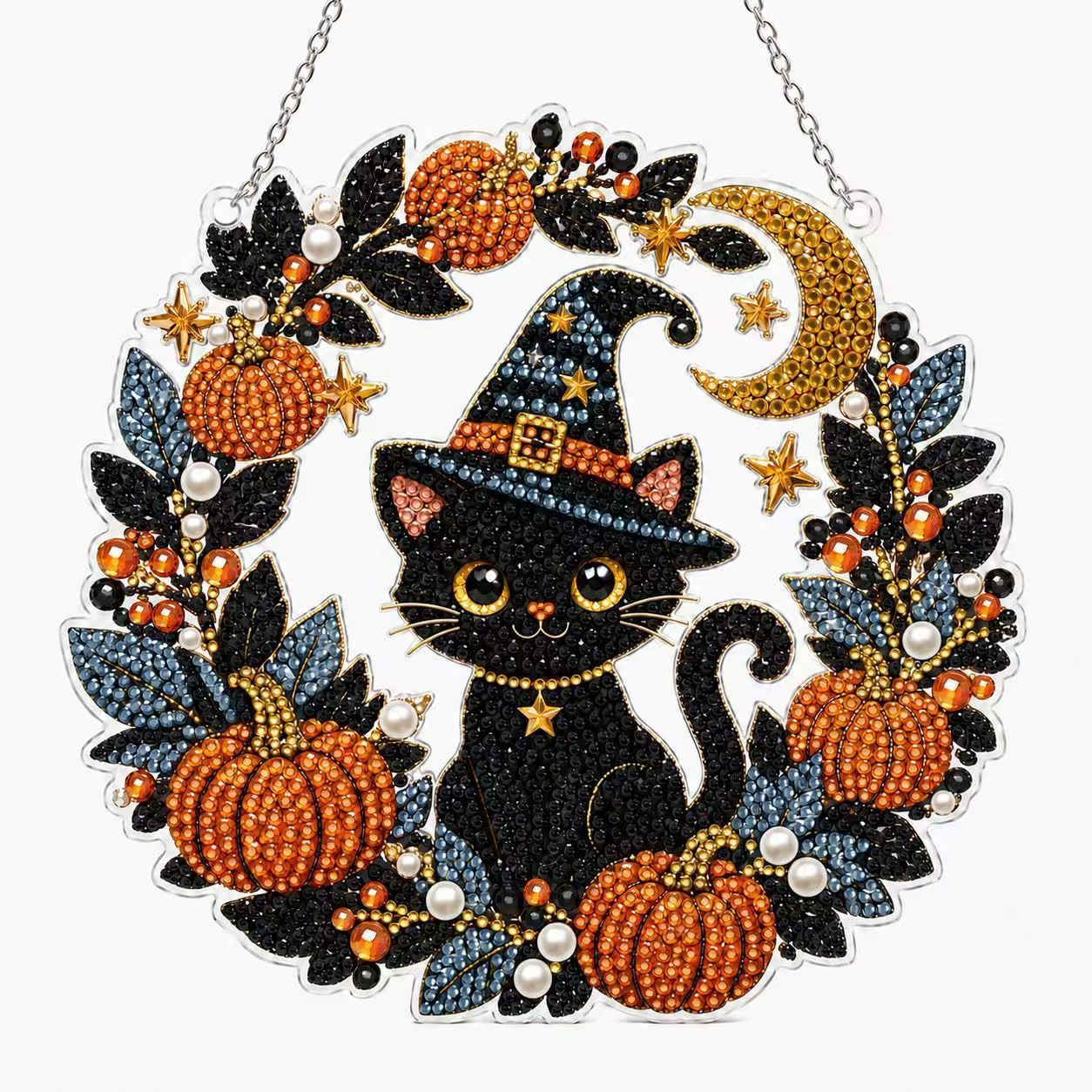 🎃Halloween Jack‑o'‑Lantern Perler Beads DIY Craft Kit, Pumpkin Fuse Bead Set for Kids Halloween Party Decor & Pixel Art Projects