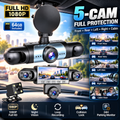 🎥 1080P HD Car Dash Camera | 🚘Infrared Night Vision, G-Sensor, Loop Recording & Adjustable Lenses