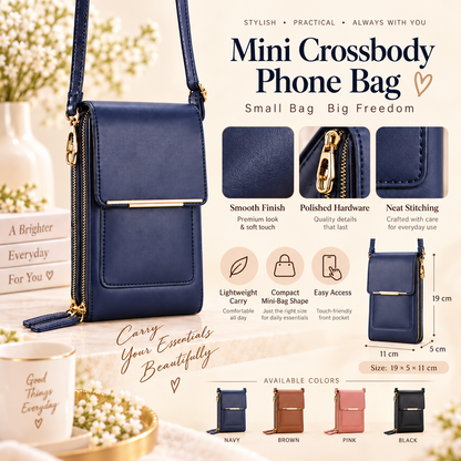 ✨💄📱Mini Crossbody Phone Bag – Keep Your Essentials Close & Go Hands-Free
