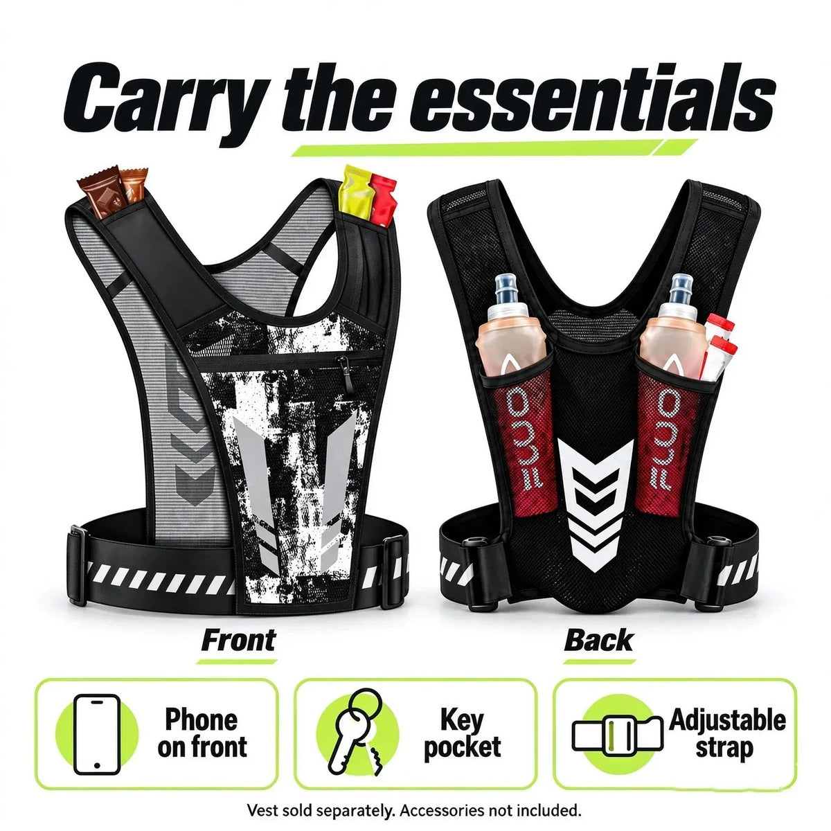 🏃🎽Hands-free reflective running vest