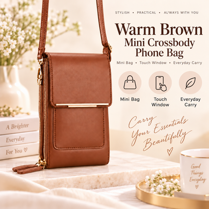 ✨💄📱Mini Crossbody Phone Bag – Keep Your Essentials Close & Go Hands-Free