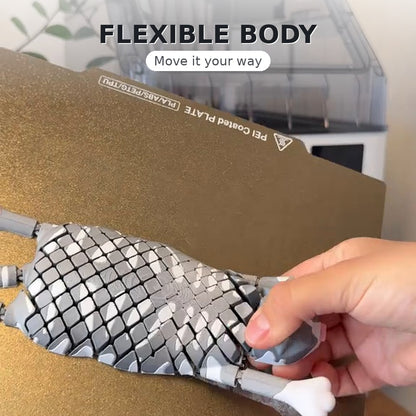 3D Printed Flexi Cat Fidget Toy – Articulated Desk Pet