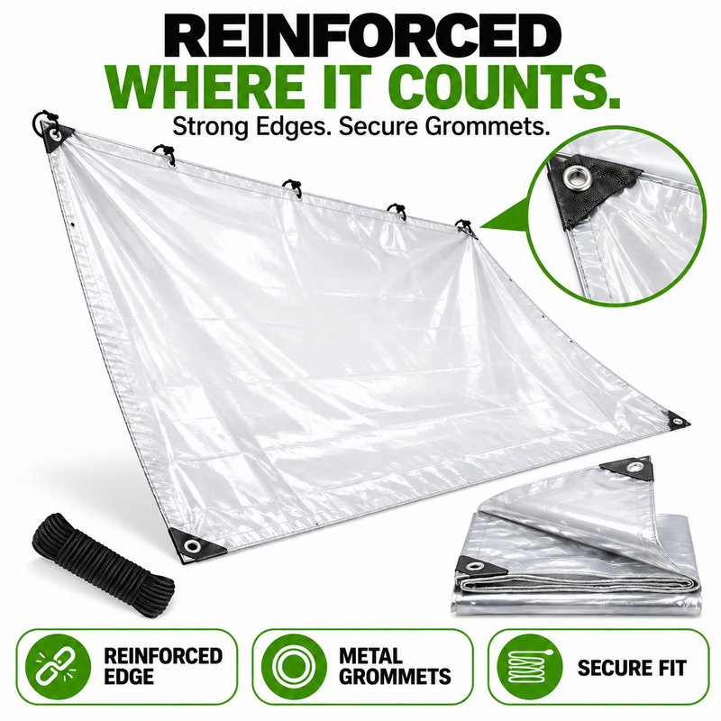 🌧️ Clear Weatherproof Outdoor Curtain – Block Wind & Rain, Keep the View
