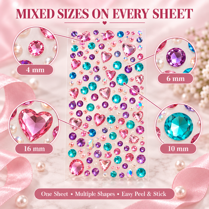 Peel & Stick Rhinestone Gem Stickers