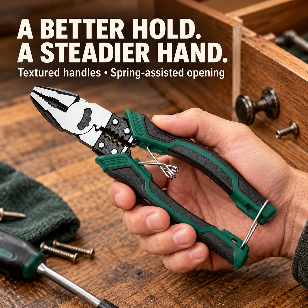 🔧 Multifunction Pliers – Grip, Cut & Strip with One Tool
