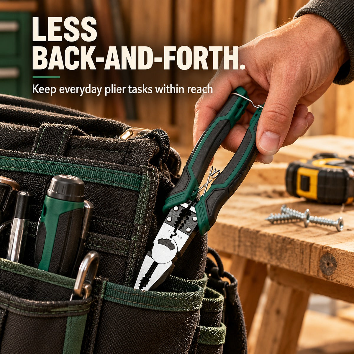 🔧 Multifunction Pliers – Grip, Cut & Strip with One Tool