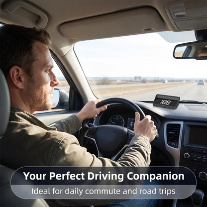 ⚡ Smart GPS Speedometer for Cars – Real-Time MPH/KM/H Display, Auto Brightness & USB Power