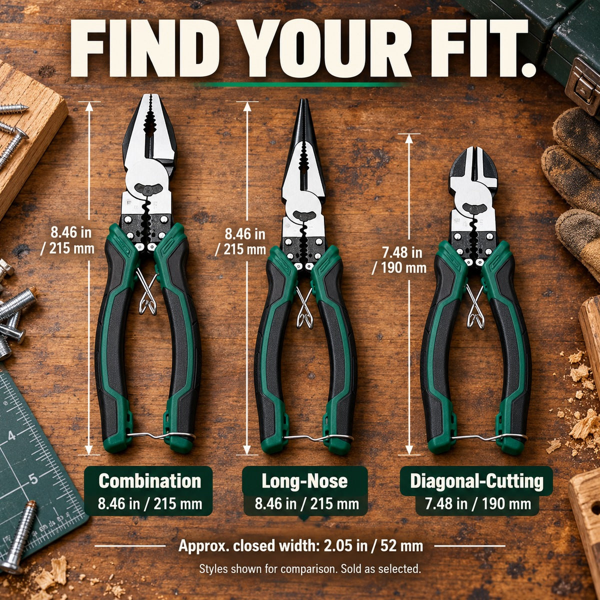 🔧 Multifunction Pliers – Grip, Cut & Strip with One Tool