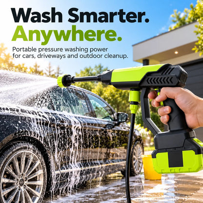 🚗💦 Portable Cordless Pressure Washer Gun – Powerful Car Wash & Outdoor Cleaning Made Easy! ✨