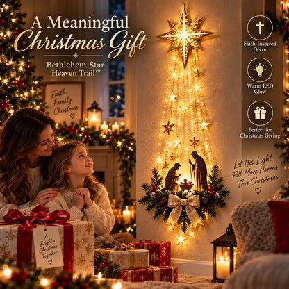 ⏰ LAST DAY – 49% OFF! ✝️✝️ Bethlehem Star Nativity Wall Light – A Little Holy Night Magic, Right on Your Wall ✨
