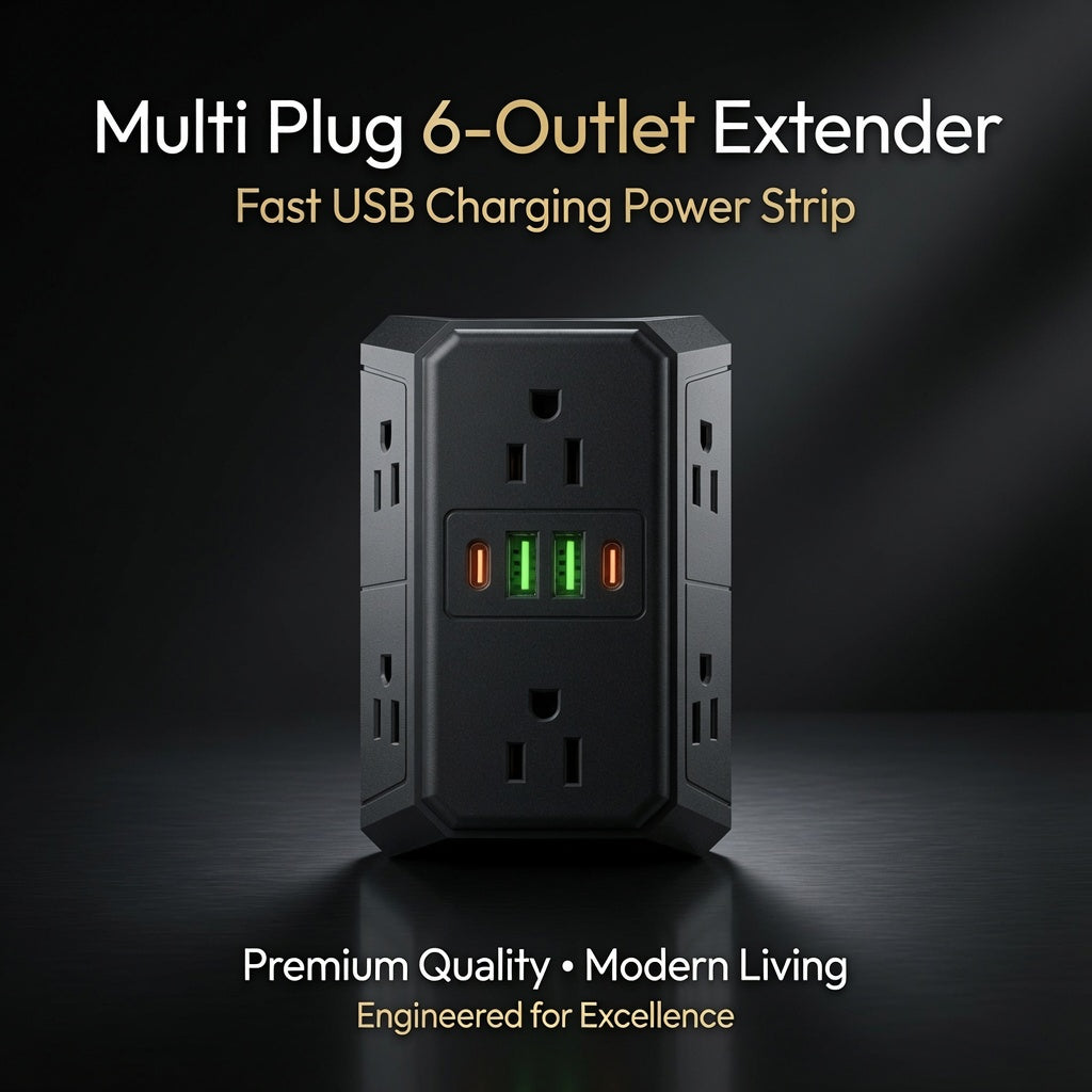 Multi Plug 6-Outlet Extender