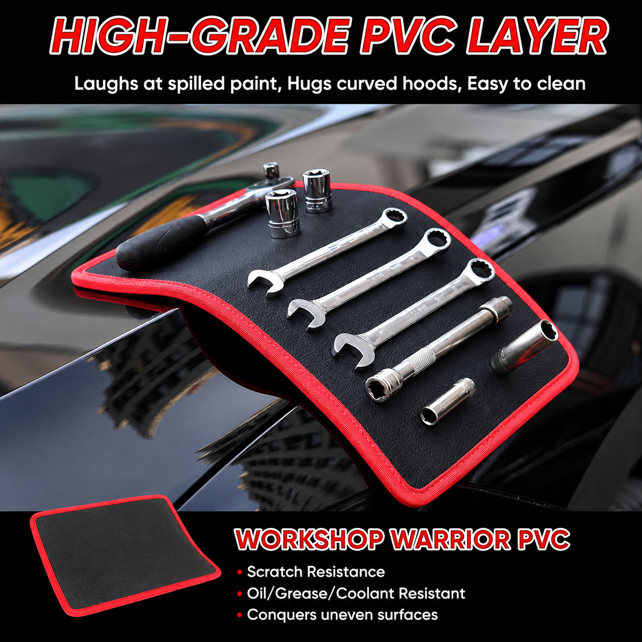 3 Pack Magnetic Tool Mat 🛠️ Keep Hardware Safe & Grab Tools Conveniently for Garage Auto DIY
