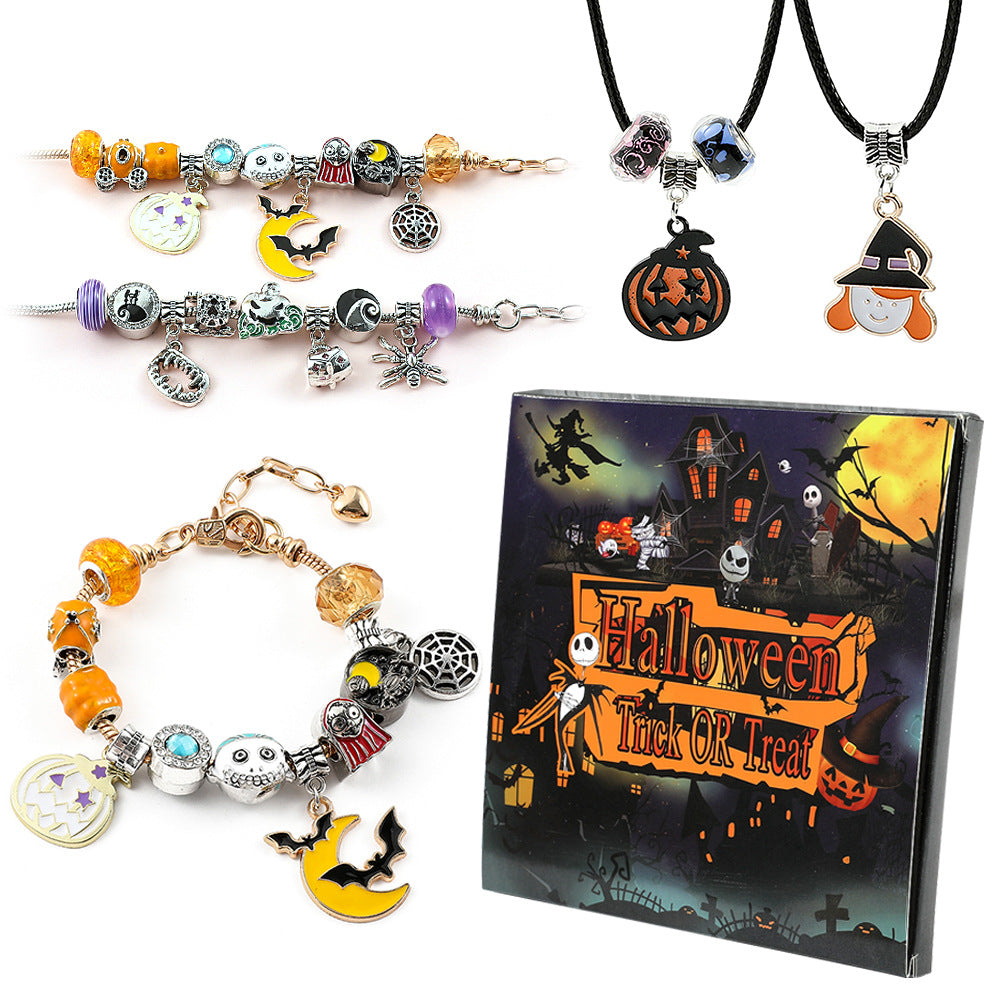 Halloween Calendar | DIY Charm Bracelet & Necklace Kit for Kids