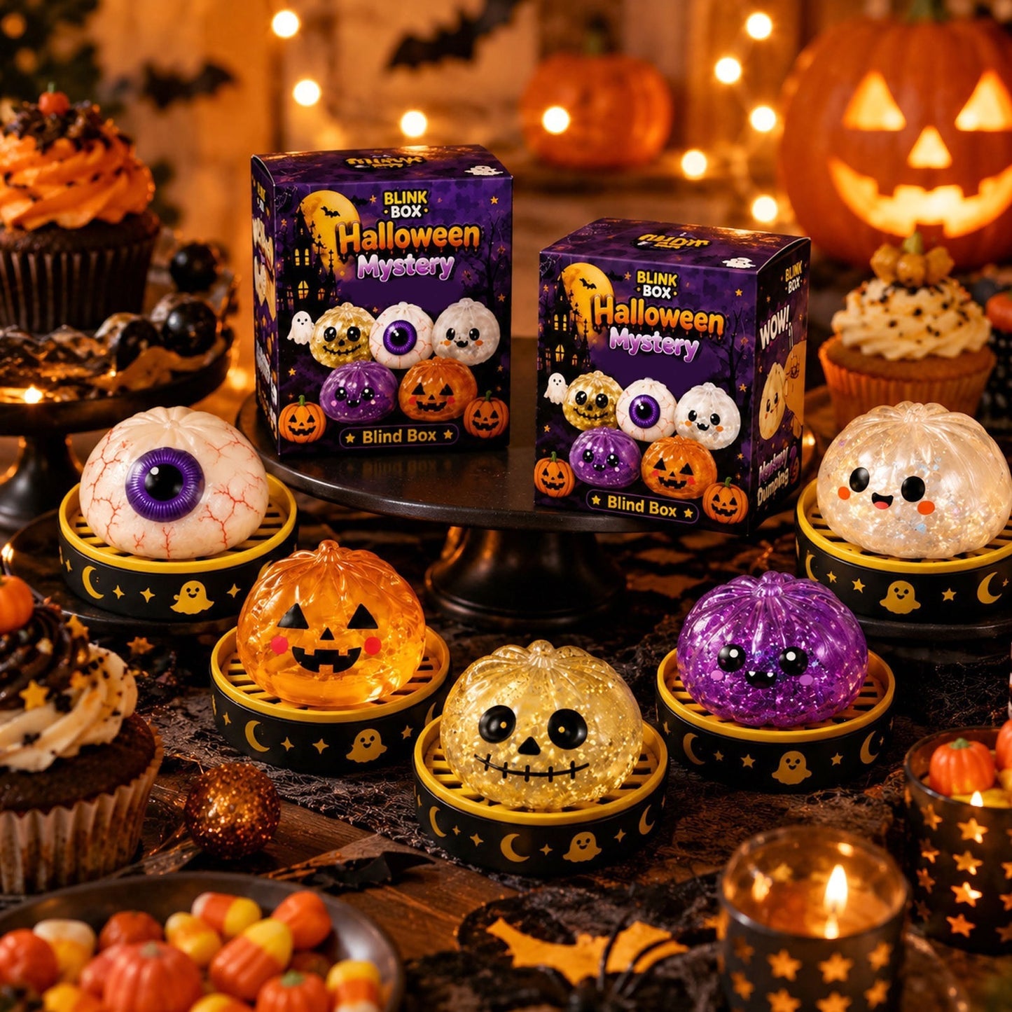 🎃Halloween Dumpling Squishy - Mystery Blind Box👻