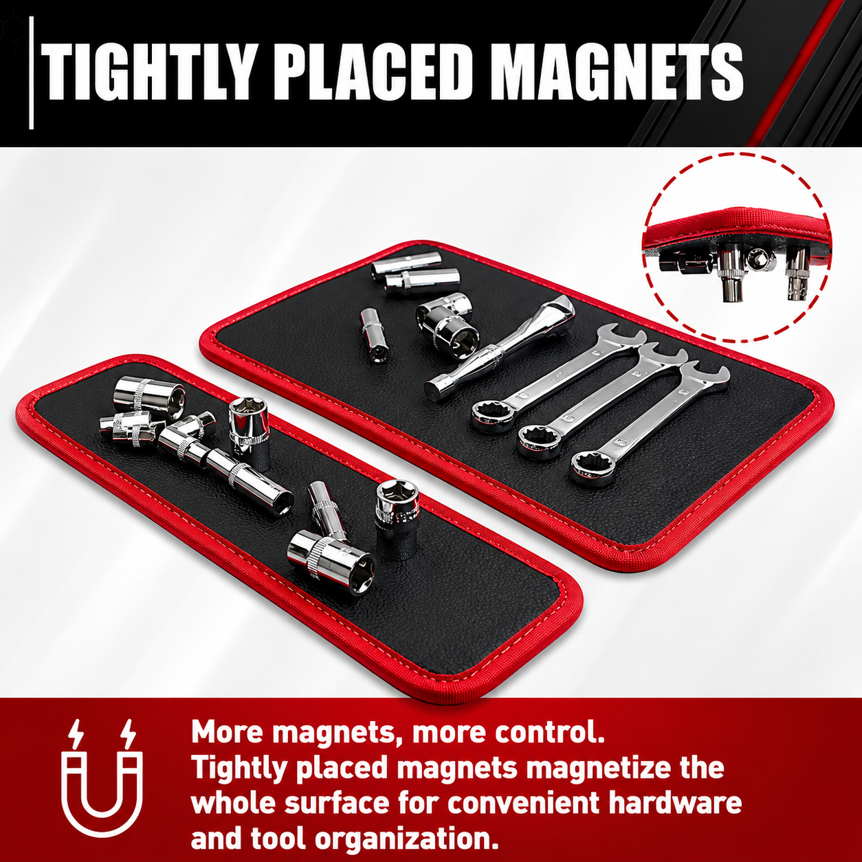 3 Pack Magnetic Tool Mat 🛠️ Keep Hardware Safe & Grab Tools Conveniently for Garage Auto DIY