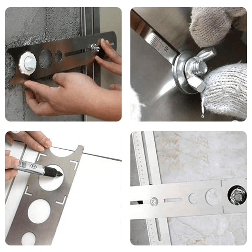 📏Stainless Steel Adjustable Tile Hole Locator