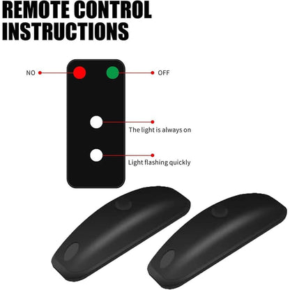 🚗 Wireless Vehicle Laser Warning Light – Remote Control & Rechargeable