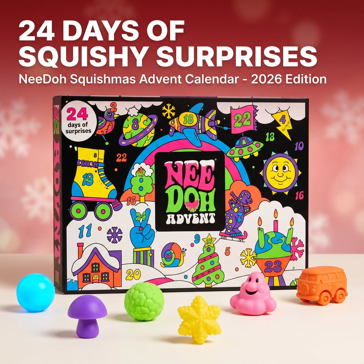 🎁NeeDoh Squishmas Advent Calendar - 2026 Edition | Xmas Fidget Gift
