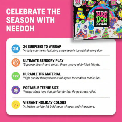 🎁NeeDoh Squishmas Advent Calendar - 2026 Edition | Xmas Fidget Gift