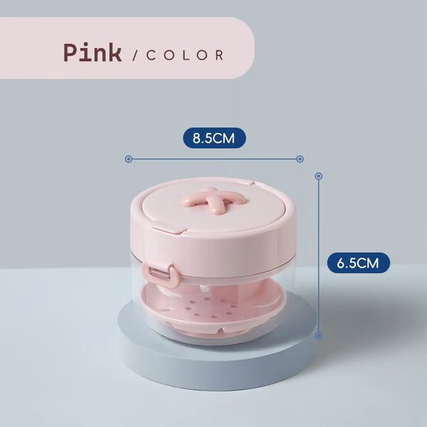🔥3-in-1 Leak-Proof Retainer Cleaning Case with Mirror, Drain Tray & Travel Storage