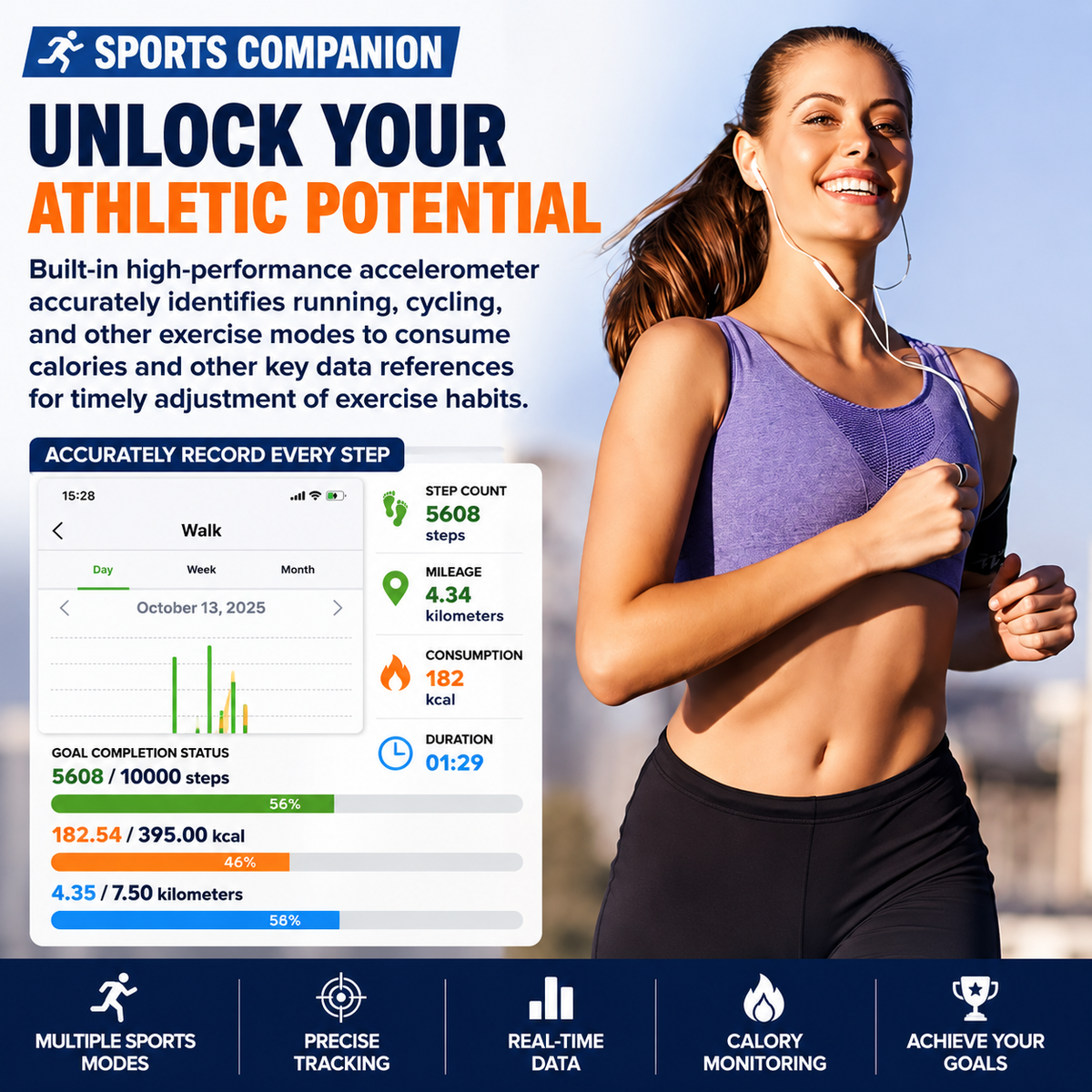 Smart Health Ring – 24/7 Heart Rate, Sleep & Activity Tracking | Sleek, Lightweight & IP68 Waterproof