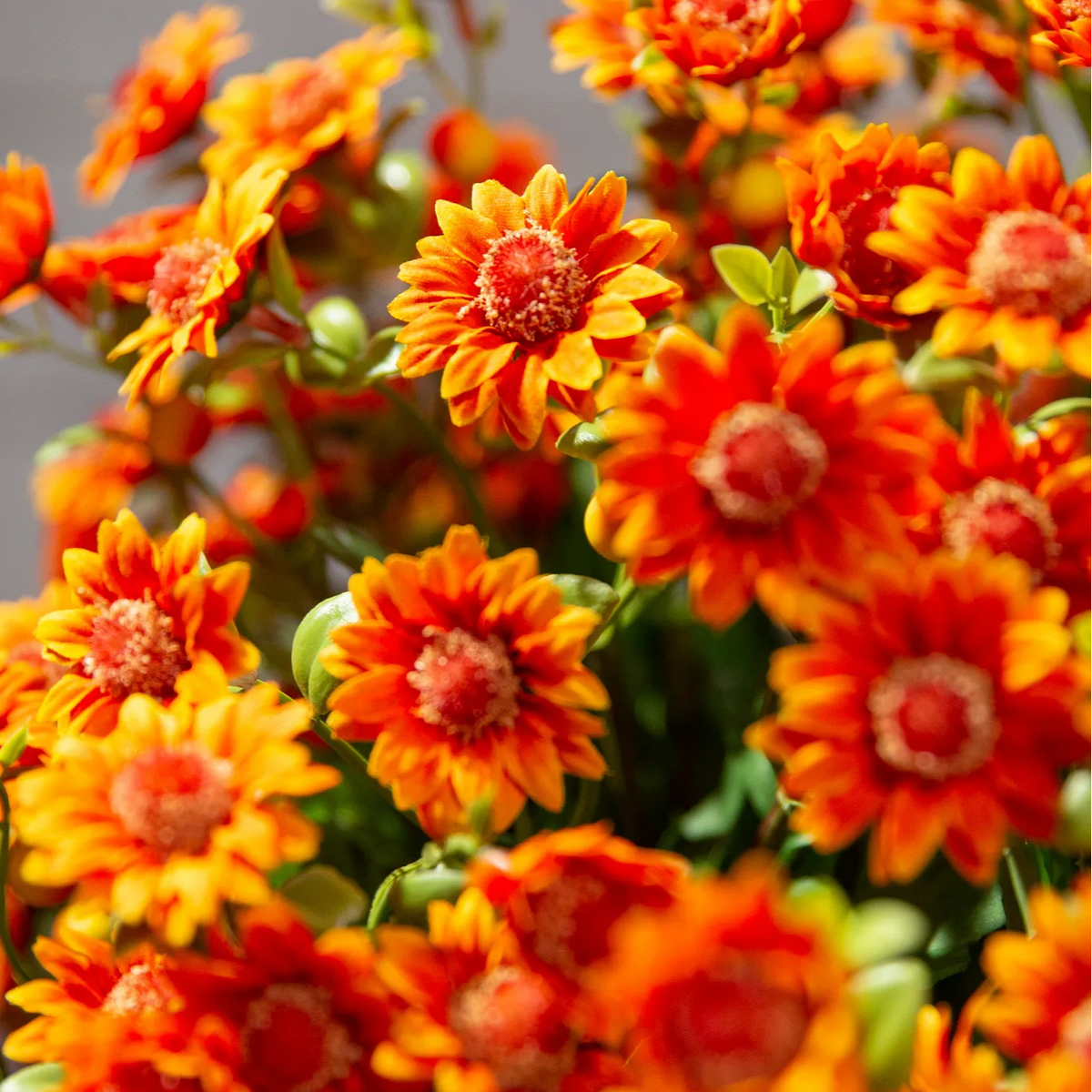 💥Limited stock 🌼- Artificial Outdoor Sunset Mums Flowers - UV resistant, Waterproof, Windproof