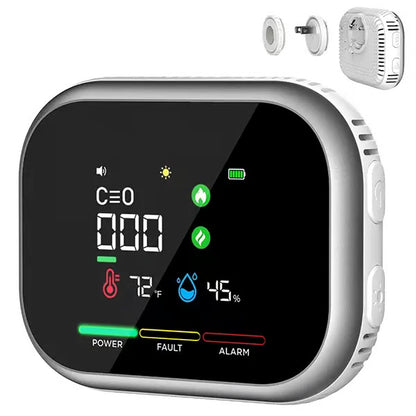 Limited-Time $10 OFF!🚨 6-in-1 Smart Home Safety Detector – CO, Gas, Smoke, Temperature & Humidity Alarm