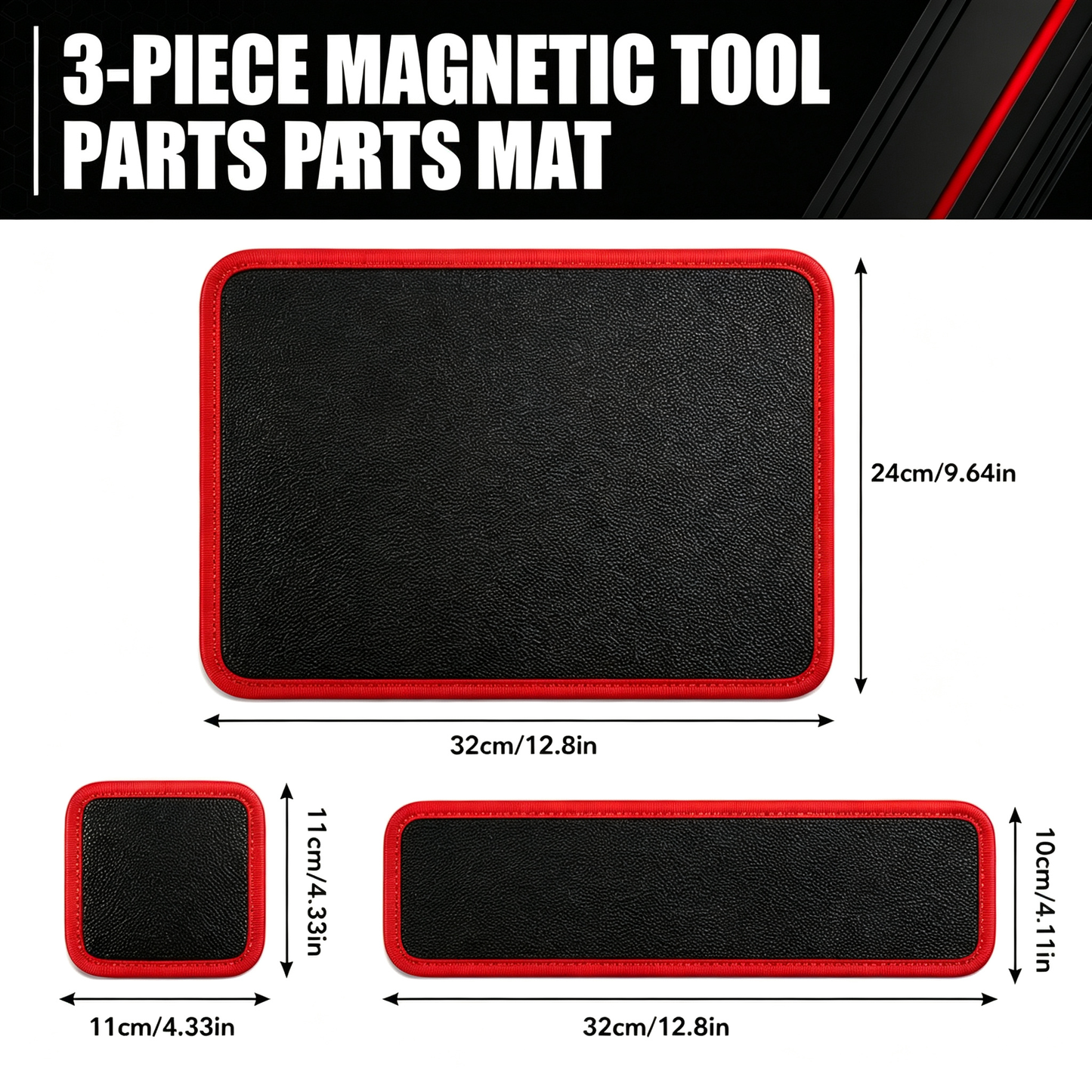 3 Pack Magnetic Tool Mat 🛠️ Keep Hardware Safe & Grab Tools Conveniently for Garage Auto DIY