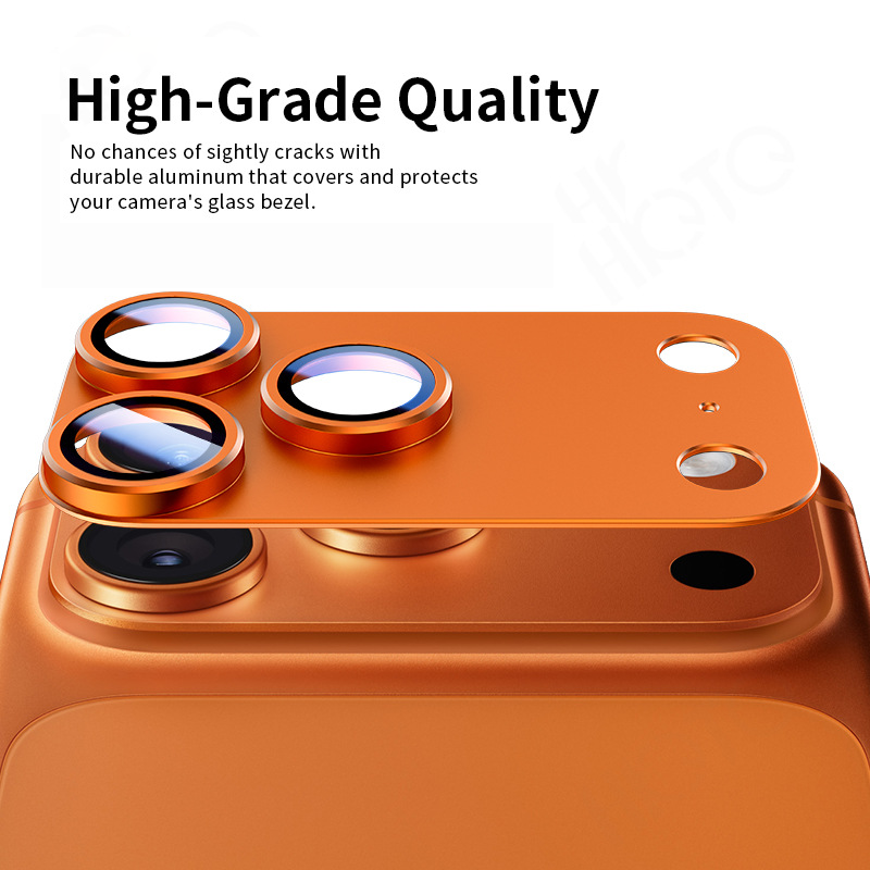 iPhone 18/17 Camera Lens Protector, 9H Tempered Glass AR Anti-Glare Full Coverage