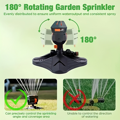 Adjustable Oscillating Sprinkler Wide Coverage