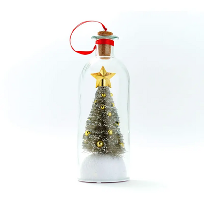 Plainlygoods 8" Recordable Christmas Tree Message In A Bottle