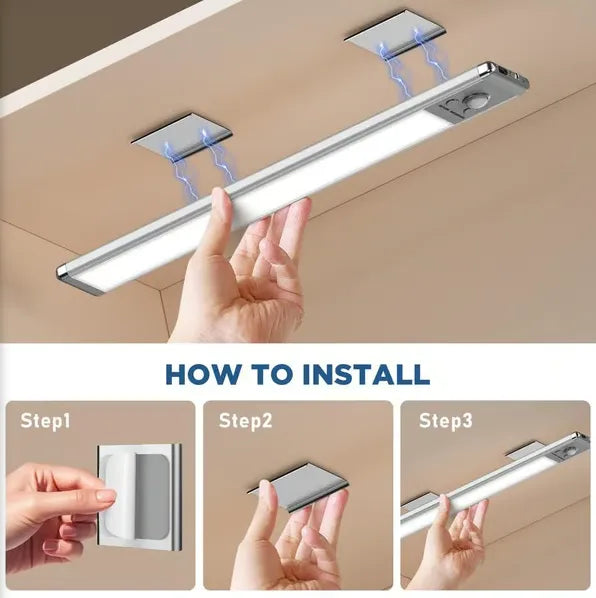 🔥💡 Punch-free Smart Sensor Magnetic Rechargeable LED Lights
