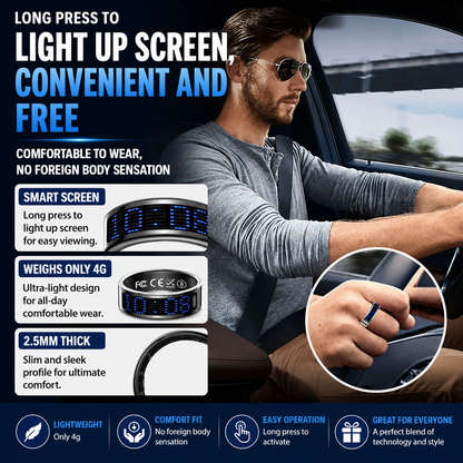 Smart Health Ring – 24/7 Heart Rate, Sleep & Activity Tracking | Sleek, Lightweight & IP68 Waterproof