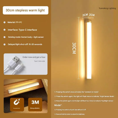 🔥💡 Punch-free Smart Sensor Magnetic Rechargeable LED Lights