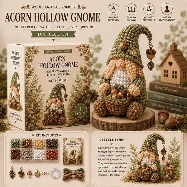 🔥 💕Cozy Gnome DIY Bead Kit Collection– Collect All 12 Gnome