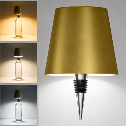 🍷 Turn Any Empty Wine Bottle into a Warm Glowing Lamp – Rechargeable Ambiance Light with 3 Color Modes & Touch Dimming