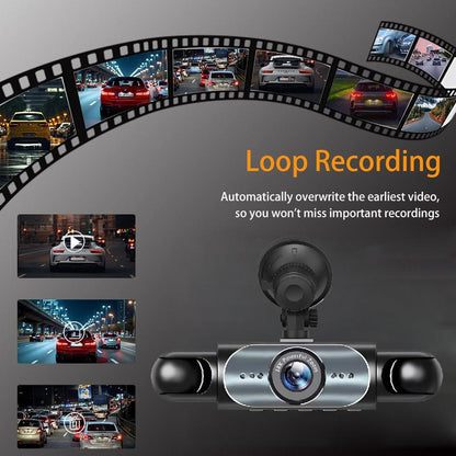 🎥 1080P HD Car Dash Camera | 🚘Infrared Night Vision, G-Sensor, Loop Recording & Adjustable Lenses