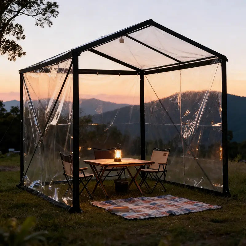 🌧️ Clear Waterproof Tarp – 🏡 Heavy Duty Outdoor Weather Protection Cover
