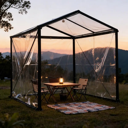 🌧️ Clear Waterproof Tarp – 🏡 Heavy Duty Outdoor Weather Protection Cover