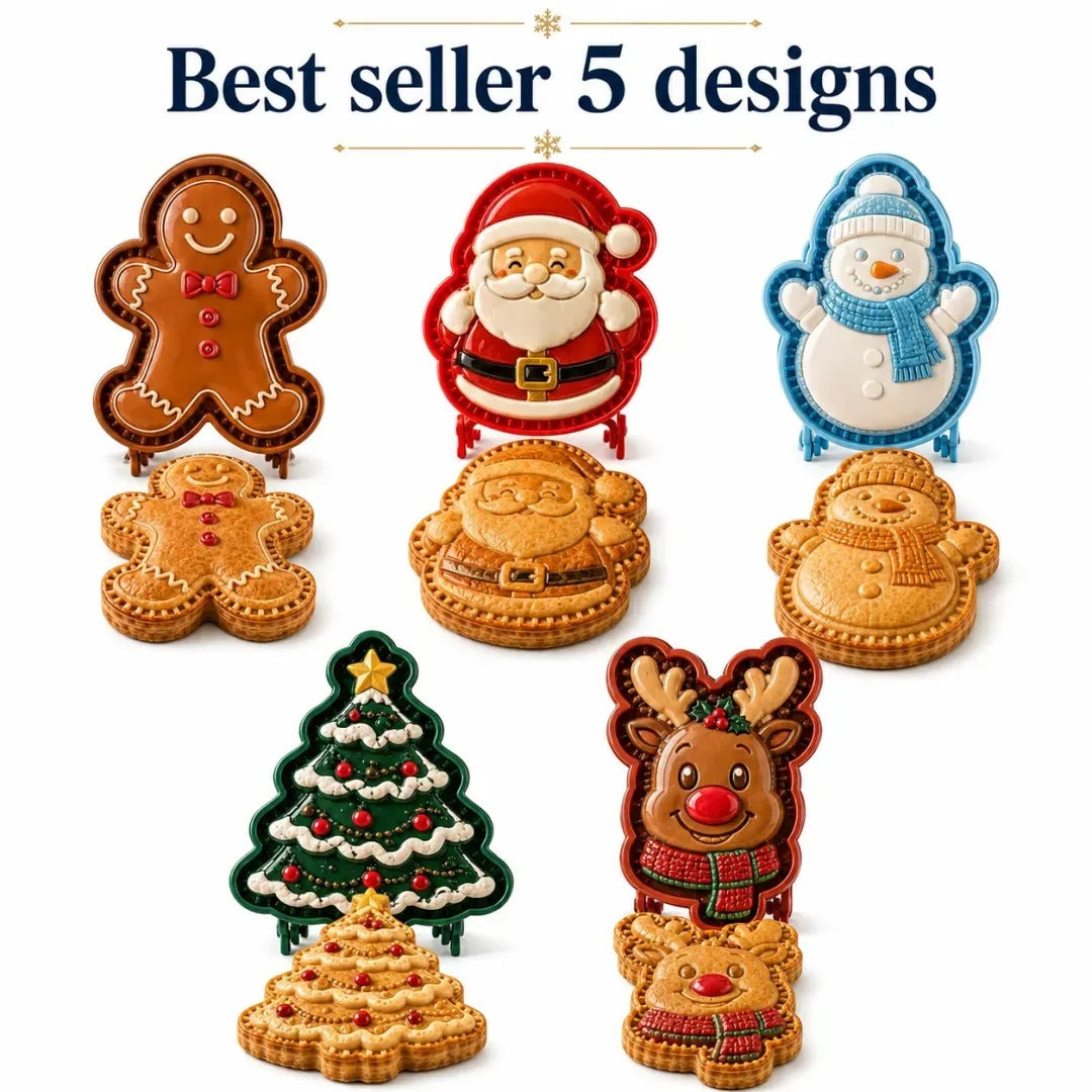 LAST DAY SALE Only $9.99🎄 9‑Design Christmas Mini Pie Mold Collection🥧✨
