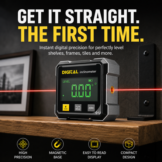 🎯 Digital Laser Angle Finder with Magnetic Base – Get It Straight the First Time