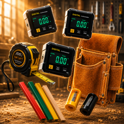 🎯 Digital Laser Angle Finder with Magnetic Base – Get It Straight the First Time