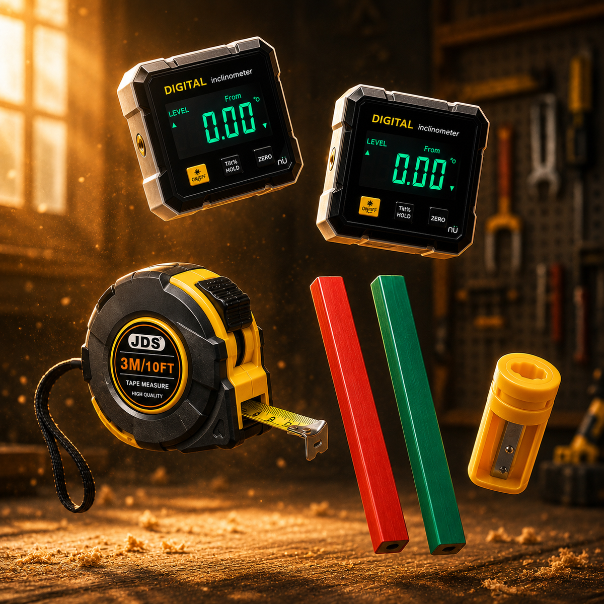 🎯 Digital Laser Angle Finder with Magnetic Base – Get It Straight the First Time