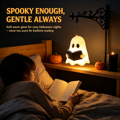 👻 This Ghost Reads By Candlelight 🎃 Your New Favorite Halloween Shelf Sitter