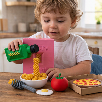 🍝3D Pretend Food Play Set🍅 – Interactive Pasta Kitchen Toys