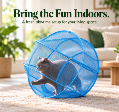 🔥New Portable 360° Cat Playpen – Their Safe Little Space Anywhere