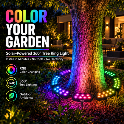 50% OFF✨ One Tree. Endless Colors. – Solar RGB Landscape Ring Light