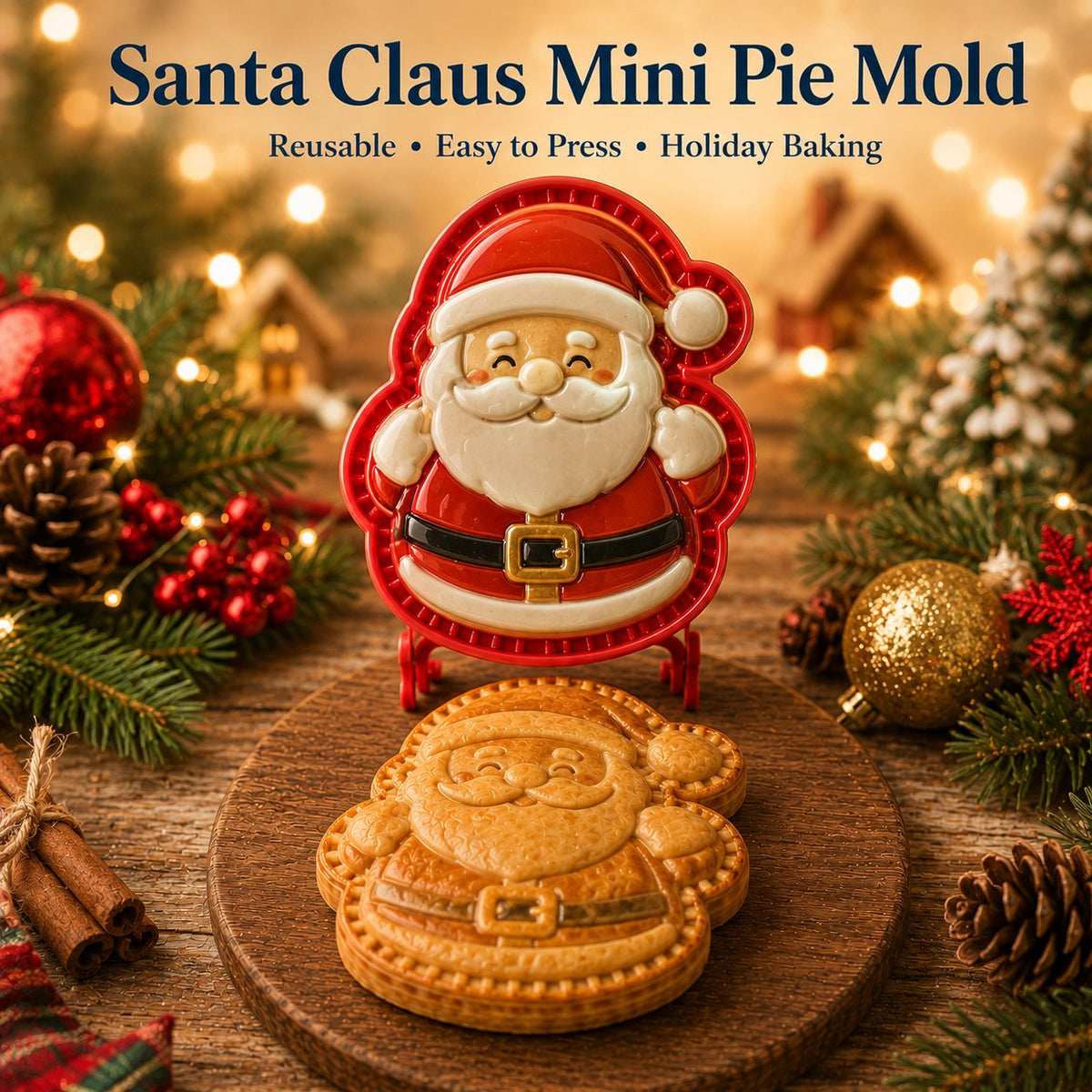 LAST DAY SALE Only $9.99🎄 9‑Design Christmas Mini Pie Mold Collection🥧✨